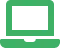 Icône d'un ordinateur portable vert.